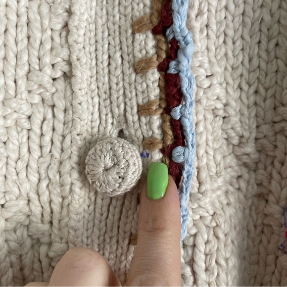 Free People Rosebud Cardi Size Medium NWT with defects $298 - Picture 10 of 16